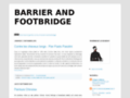 Barrier and footbridge