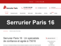Serrurier Paris 16 | Artisan pas cher | Urgence serrurerie 75016