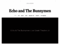 Echo & the Bunnymen - Site officiel du groupe de Rock britannique