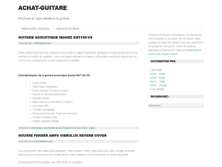 Capture du site http://achat-guitare.net/