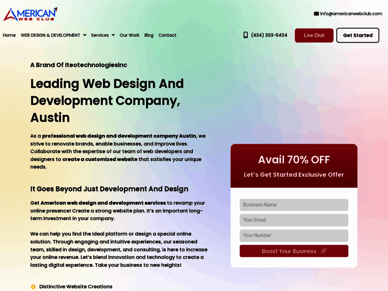 Site screenshot : Best Web Development Company