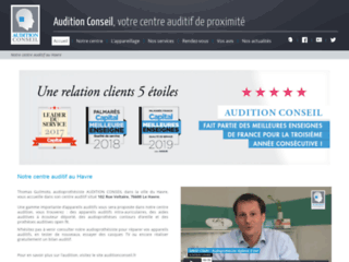 Capture du site http://auditionconseil-surdioptic.fr