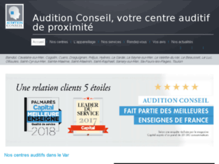 Capture du site http://auditionconseil-var.fr