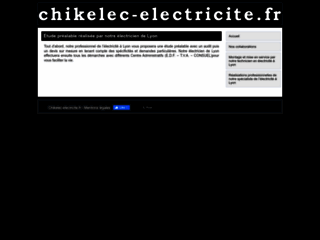 Capture du site http://chikelec-electricite.fr/