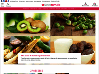 Capture du site http://cuisine.notrefamille.com/