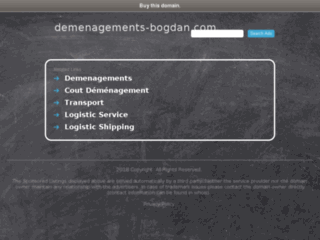 Capture du site http://demenagements-bogdan.com/