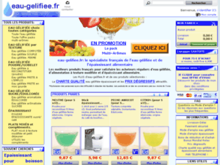Capture du site http://eau-gelifiee.fr/