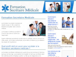 Capture du site http://formationsecretairemedicale.net/