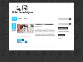 Capture du site http://hotel-ilerodrigues.fr