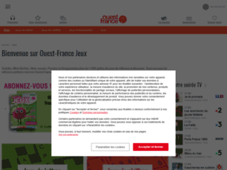 Capture du site http://jeux.ouest-france.fr
