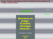 screenshot http://montagne-protection.org ariège pyrénées, montagne menacée !