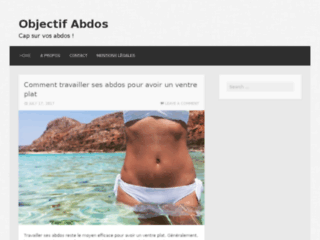 Capture du site http://objectif-abdos.fr