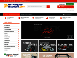 Capture du site http://remorques-discount.com