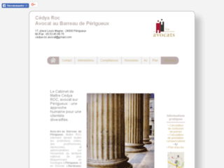 Capture du site http://roc-avocat-perigueux.fr