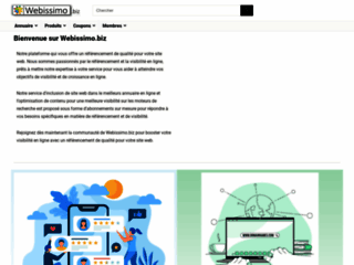 Capture du site http://webissimo.biz