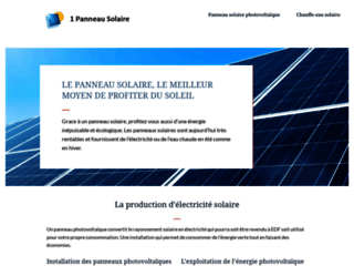 Capture du site http://www.1panneau-solaire.fr