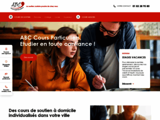 Capture du site http://www.abc-coursparticuliers.com