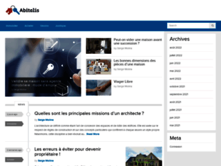 Capture du site http://www.abitalis.com