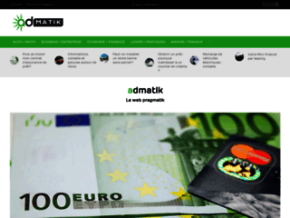 Capture du site http://www.admatik.fr/