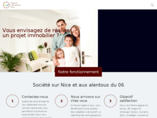 Capture du site http://www.agenceimmobiliere-nice.com