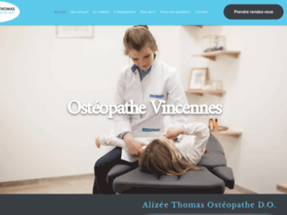 Détails : Alizée THOMAS, ostéopathe à Vincennes