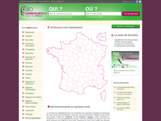 Capture du site http://www.allo-commercants.fr