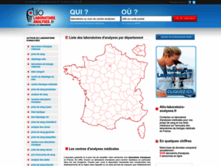Capture du site http://www.allo-laboratoire-analyses.fr/
