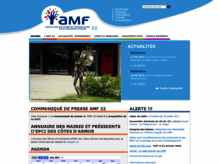 Capture du site http://www.amf22.asso.fr/