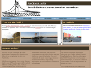 Capture du site http://www.ancenis.info