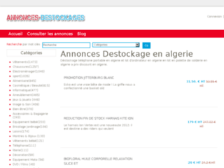 Capture du site http://www.annonces-destockages.com