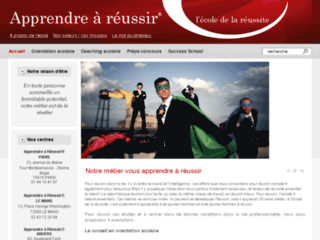 Capture du site http://www.apprendre-reussir.fr