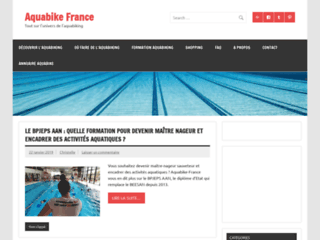 Capture du site http://www.aquabike-france.com