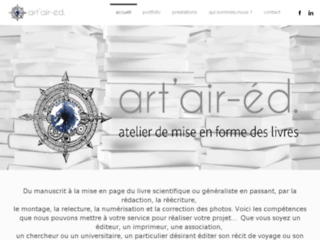 Capture du site http://www.artair.fr