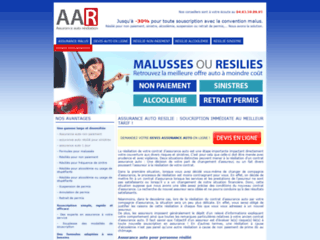 Capture du site http://www.assuranceautoresiliation.fr