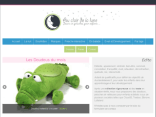 Capture du site http://www.auclairdelalune.fr/