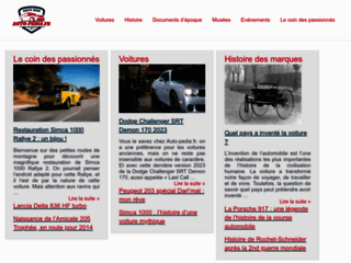 Capture du site http://www.auto-pedia.fr/