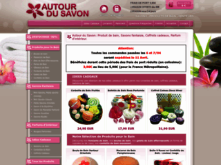 Capture du site http://www.autour-du-savon.com