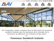 screenshot http://www.avcomposites.com/ av composite : panneau composite