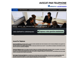 Capture du site http://www.avocat-par-telephone.com