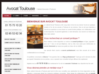 Capture du site http://www.avocat-toulouse-cabinet.fr/