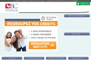 Capture du site http://www.bcfinance.fr