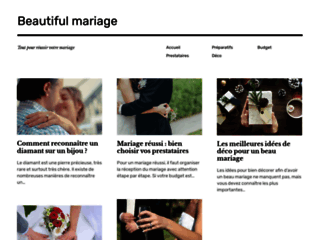 Capture du site http://www.beautiful-mariage.fr
