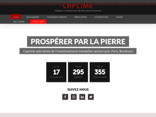 Capture du site http://www.capcime.fr