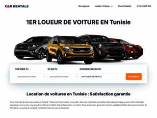 Capture du site http://www.car-rental-tunisia.com