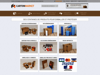 Capture du site http://www.cartonmarket.fr