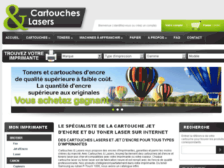 Capture du site http://www.cartouchesetlasers.com/