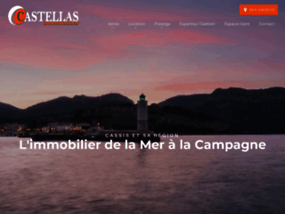 Capture du site http://www.castellas-immobilier.com
