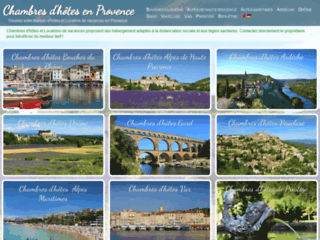 Capture du site http://www.chambres-dhotes-provence.net