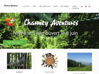 Capture du site http://www.charmeyaventures.ch