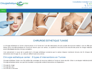 Capture du site http://www.chirurgie-esthetiquetunisie.com